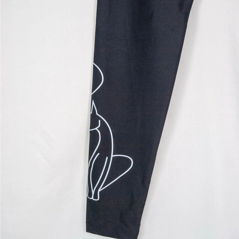 Baby Phat Black Zip-Up leggings - Picture 4 of 5